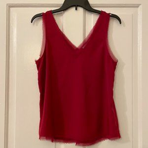 Chelsea28 Raw Edge Tank Red